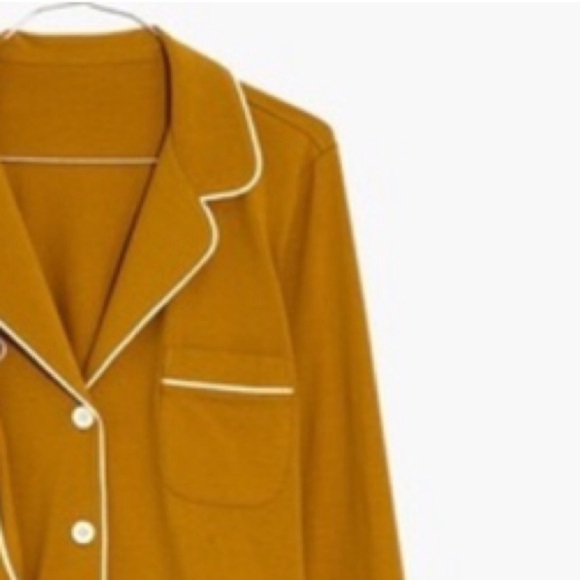 MADEWELL Contrast Trim Pajama Top - Picture 2 of 12